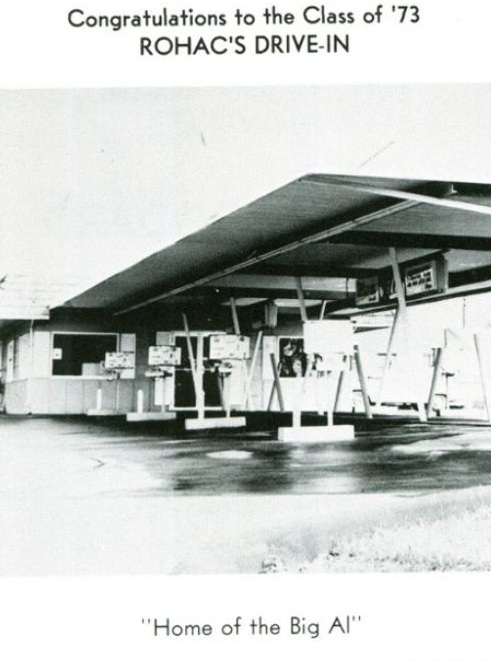 Rohacs Drive-In - 1973 Yearbook Photo (newer photo)